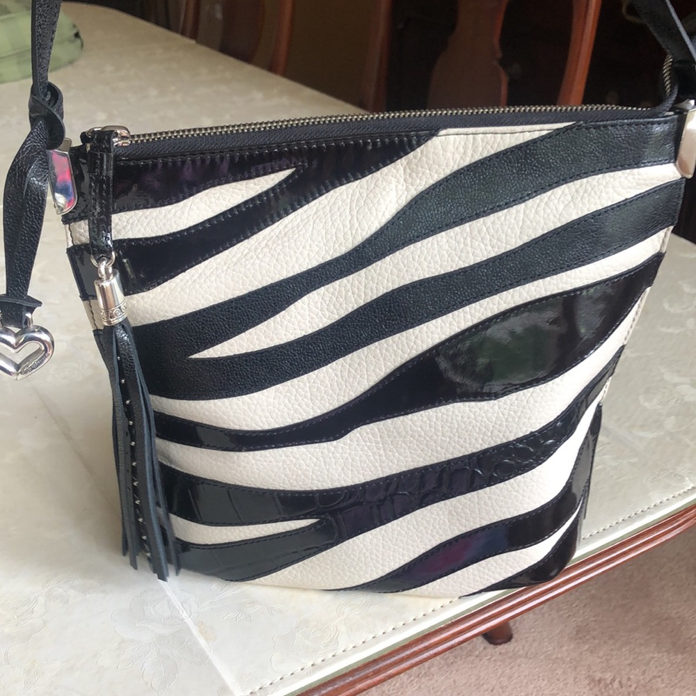 Brighton Zebra print satchel bag